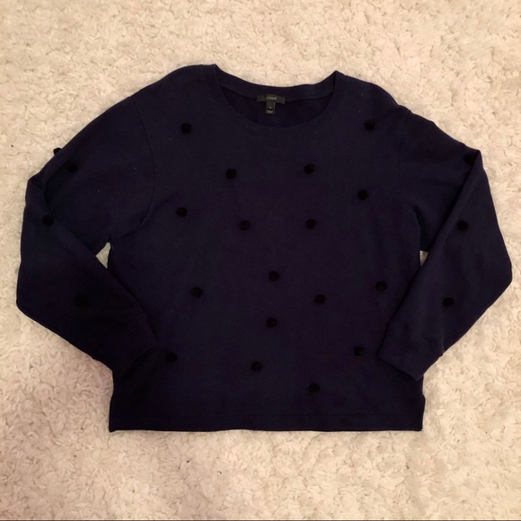 J. Crew Pom Pom Sweatshirt - Picture 2 of 5